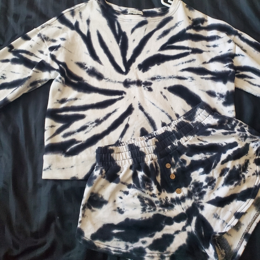 Tie Dye Black and White Set
